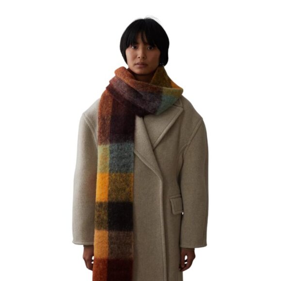 ACNE STUDIOS VALLY CHECK SCARF MULTICOLOR - Picture 2 of 7